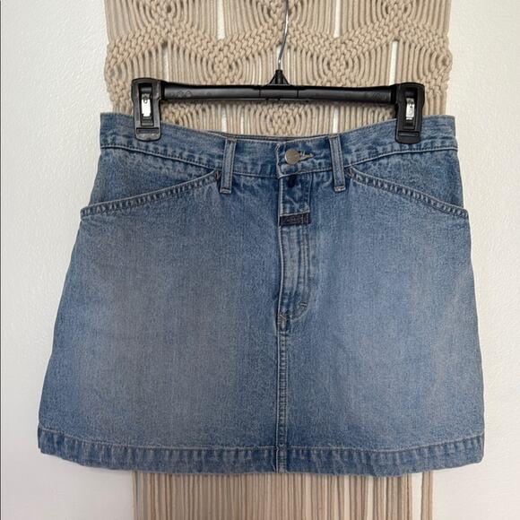 **vintage** Martha Francois girbaud Denim Mini Skirt 11/12 30in waist - Picture 1 of 8